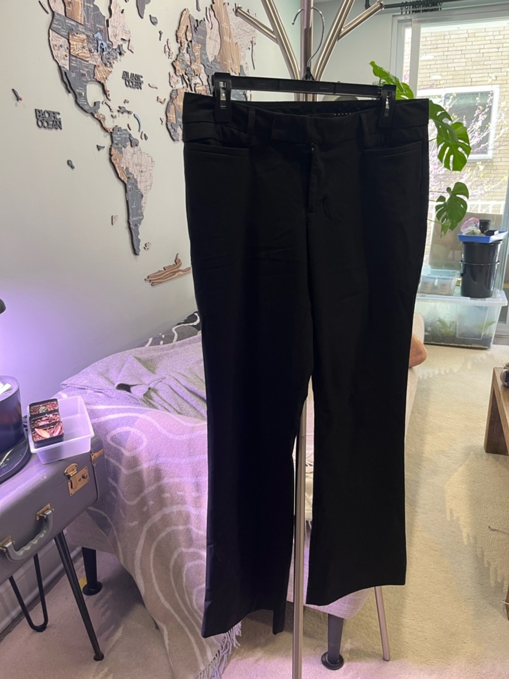 GAP Women's Modern Boot Dress Pants in True Black